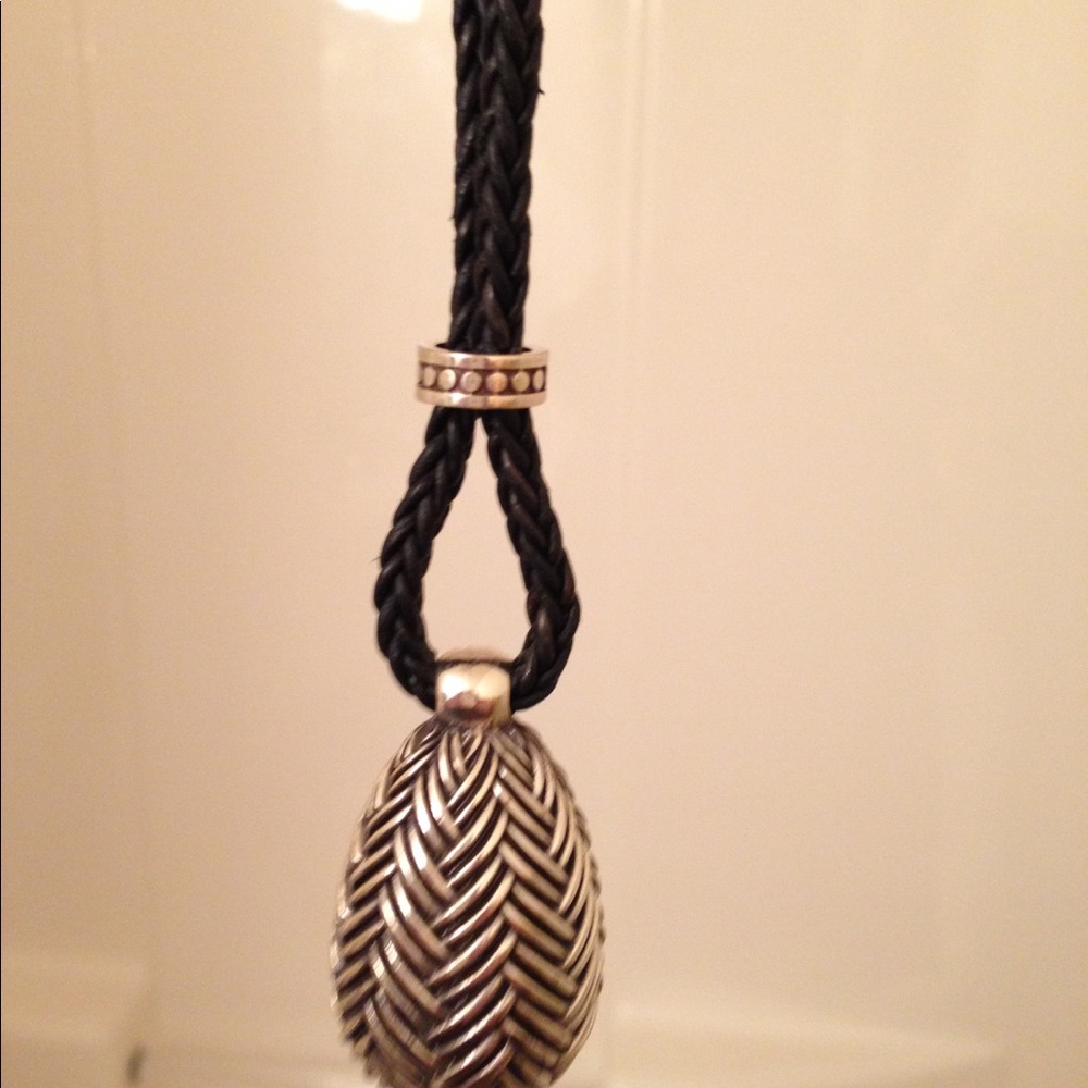 Brighton black corded necklace.